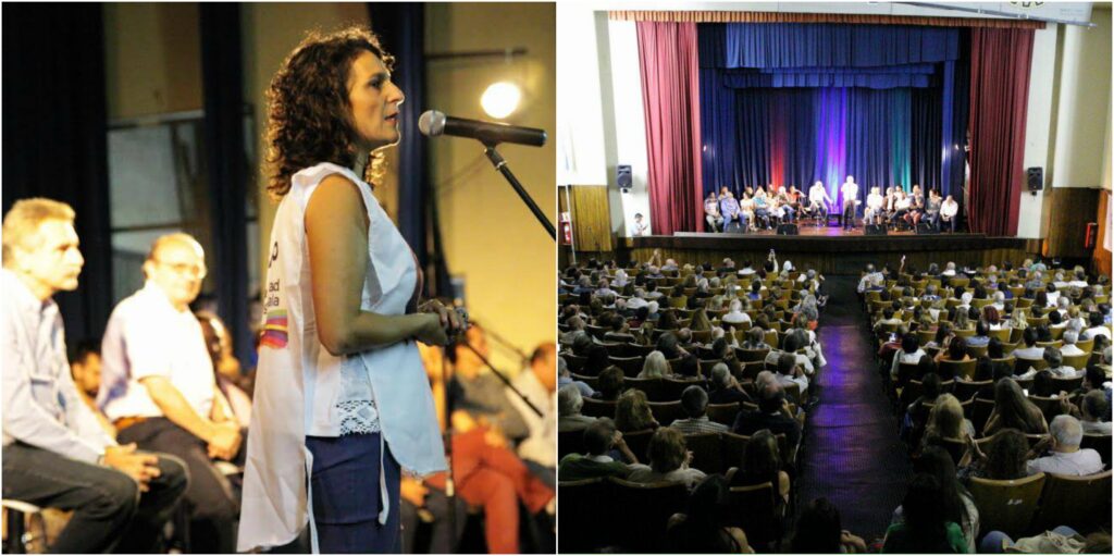 Charla en Luz y Fuerza con Leopolodo Moreau y Agustin Rossi.